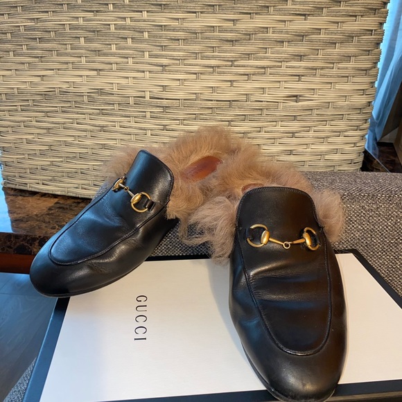 Preowned authentic gucci fur loafer size 39Women - Picture 10 of 13